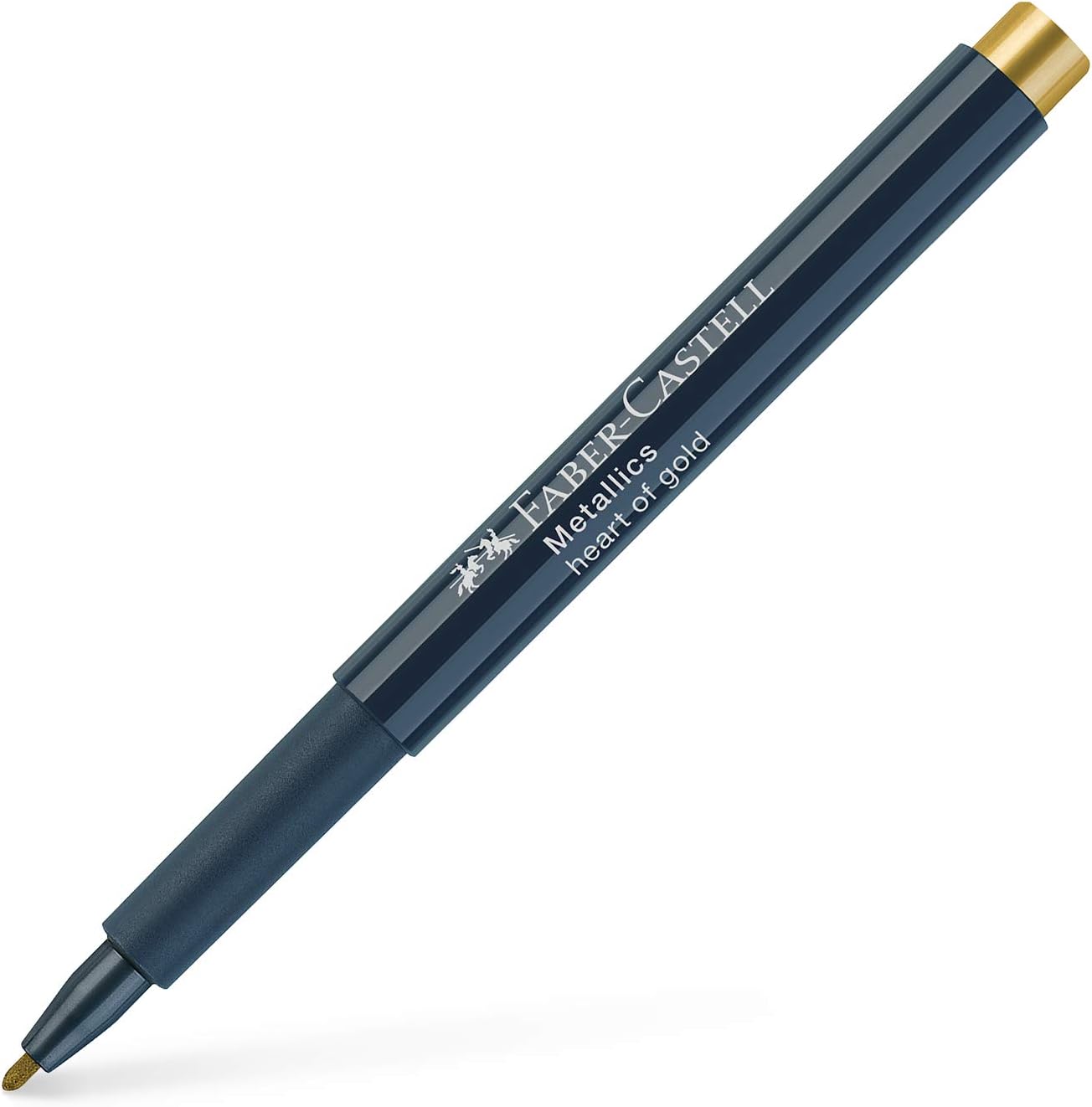 Faber-Castell - Confezione di pennarelli metallizzati, colore: Oro