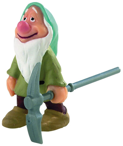 Bullyland Princess 12477-Figura di Gioco, Walt Disney Biancaneve, Nano Che Dorme, Alto Circa 5,5 cm, Figura Dipinta a Mano, Senza PVC, per Giocare con la Fantasia dei Bambini, Colore Variegato, 12477