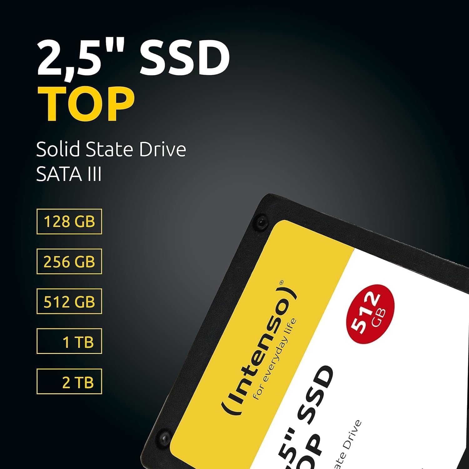 Intenso 2.5 Inch internal SSD SATA III Top 2 TB