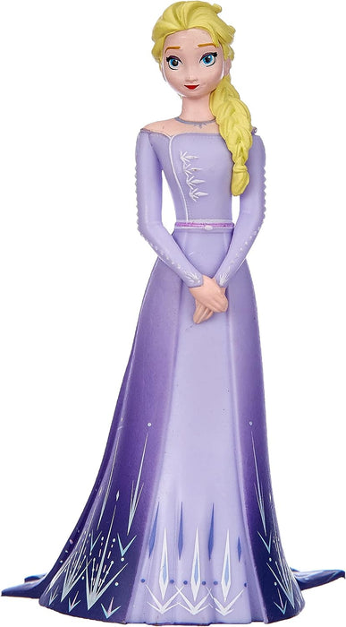 Bullyland Walt Disney, Frozen 2, Elsa with Purple Dress, Toy Figure with Details Hand Painted Made from PVC Material, Approx. 10 cm, from 3 Years, Ideal for Imaginative Play 13510
