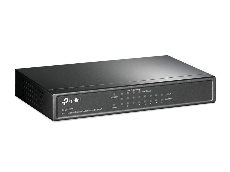 TP-LINK TL-SG1008P - Switch - unmanaged - 4 x 10/100/1000 (PoE