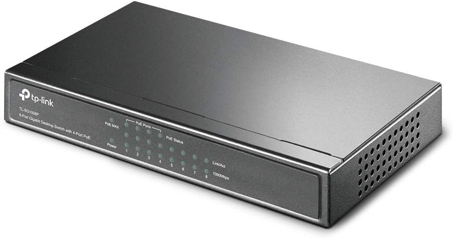 TP-LINK TL-SG1008P - Switch - unmanaged - 4 x 10/100/1000 (PoE