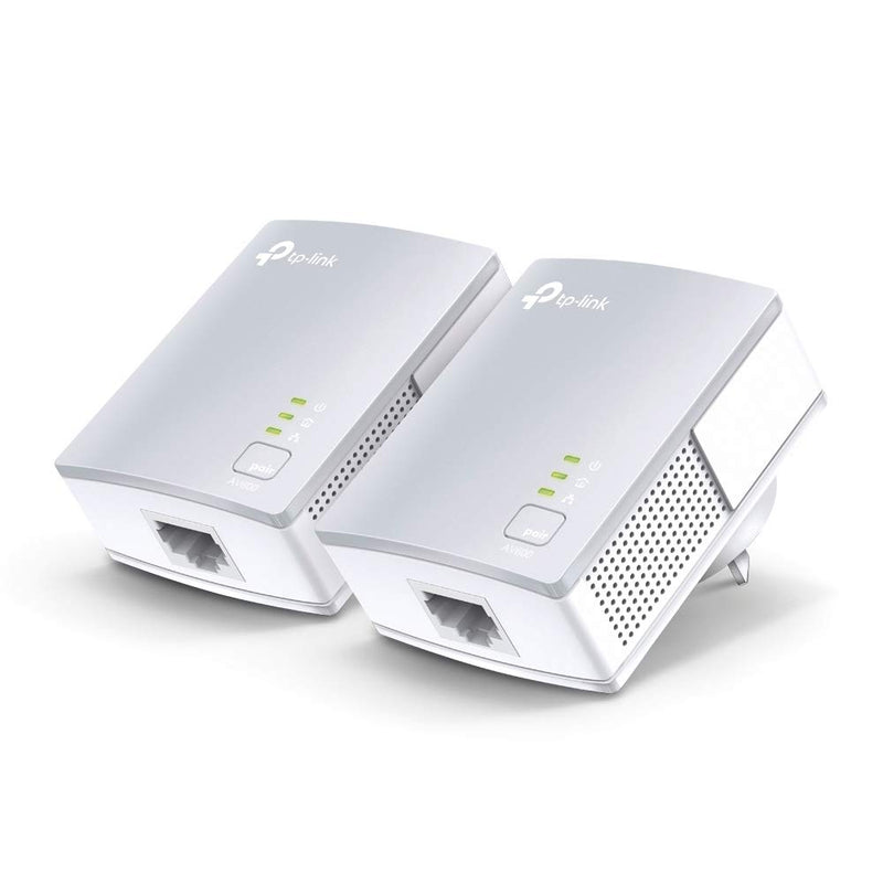 TP-Link TL-PA4010 KIT AV600 Powerline network adapter (500Mbps, 1 port, energy saving, plug and play, compatible with other brand adapters, set of 2) white