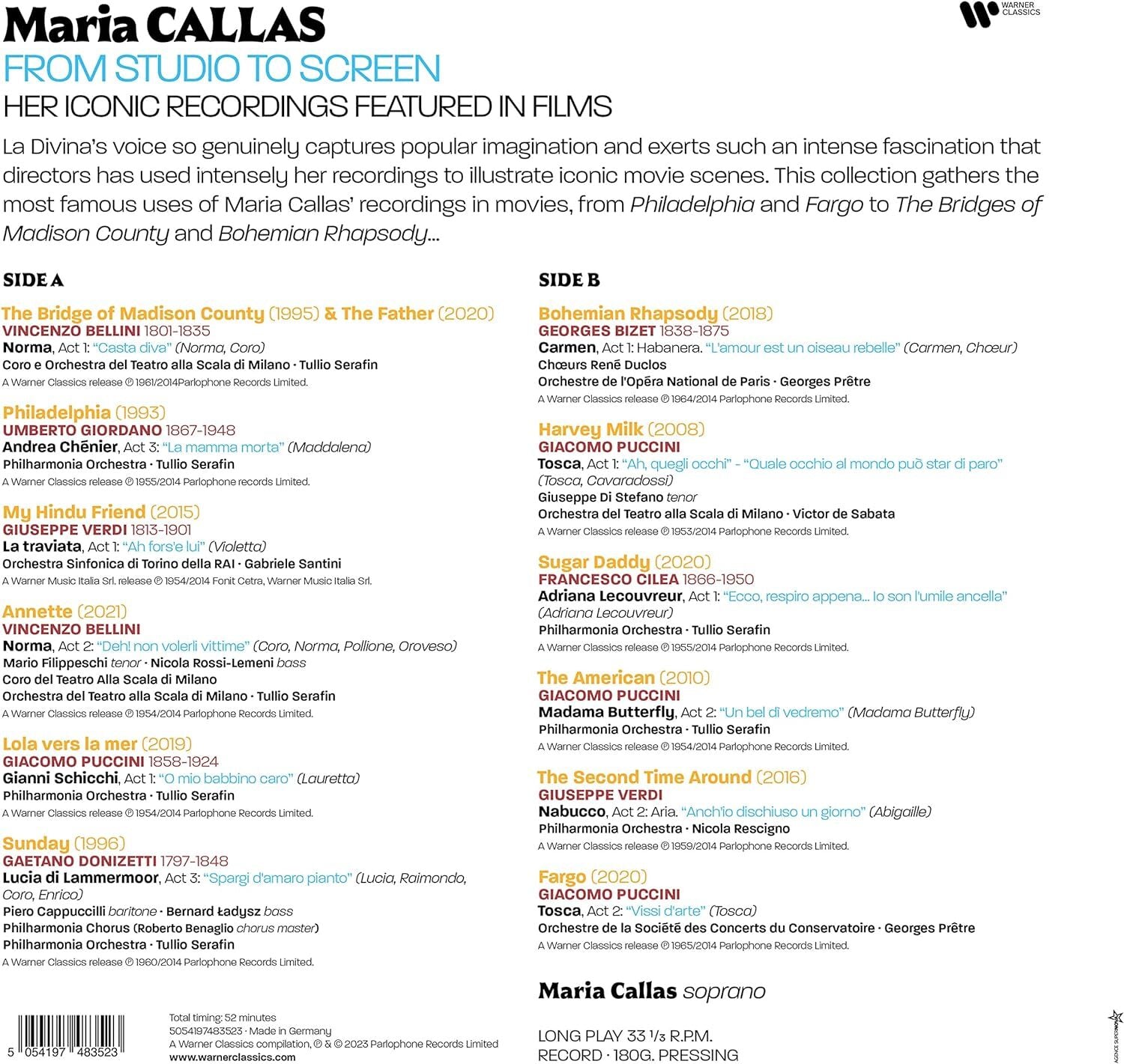 Maria Callas: From Studio to Screen: Her Iconic Recordings Featured in Films