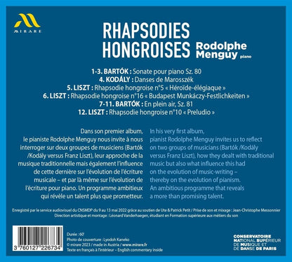 Rodolphe Menguy: Rhapsodies Hongroises