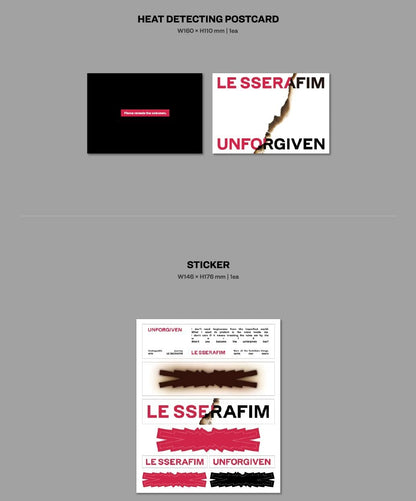 LE SSERAFIM UNFORGIVEN 1st Studio Album Photobook Ver (vol.2)