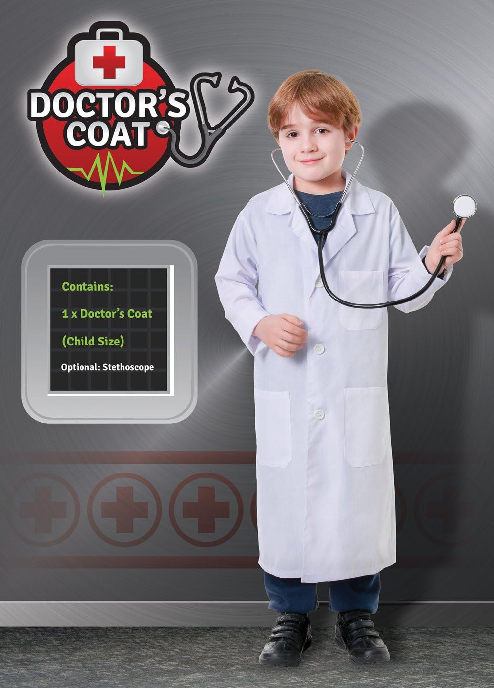 Bristol Novelty Doctor Coat Medium Costume Child Age 5-7 Years