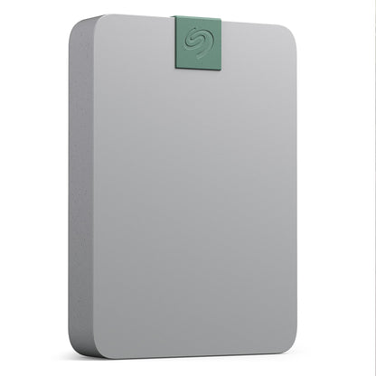 Seagate Ultra Touch HDD, 5 TB, External HDD, Pebble Grey, Post-Consumer Recycled material, USB-C compatibility with PC, Mac & Chromebook, Dropbox and Mylio included, 2yr Rescue Services (STMA5000400
