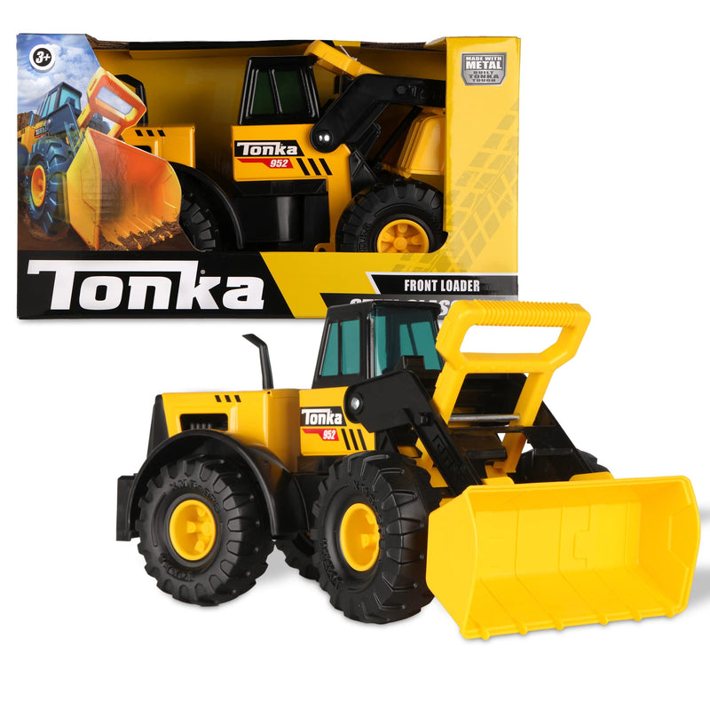 Tonka Steel Classics | Front Loader | Kids Construction Toys for Boys and Girls, Vehicle Toys for Creative Play, Motor Skill Development for Kids Ages 3+ | Basic Fun 06026