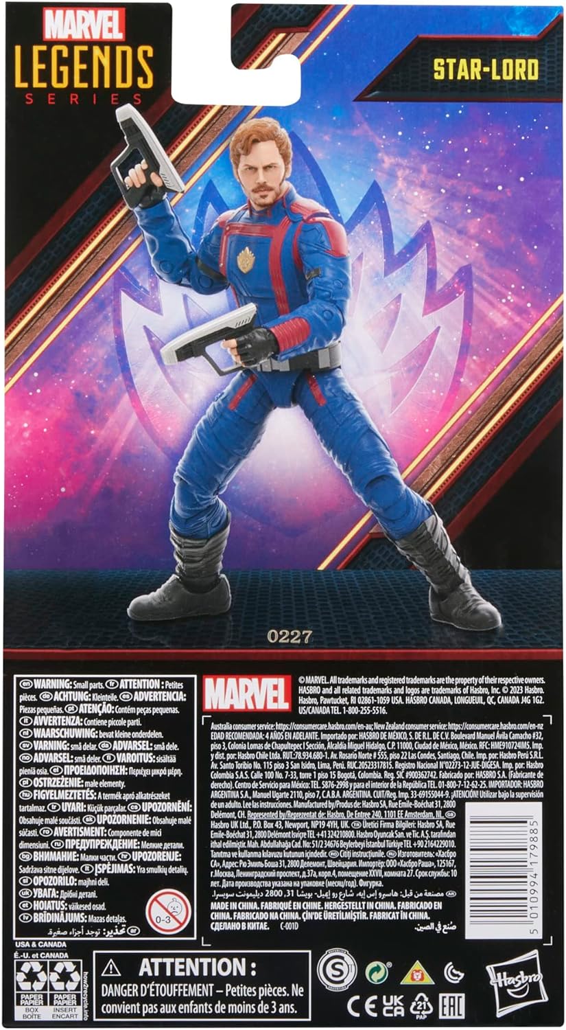 Marvel Legends Series Star-Lord, Guardians of the Galaxy Vol. 3 6-Inch Action Figures