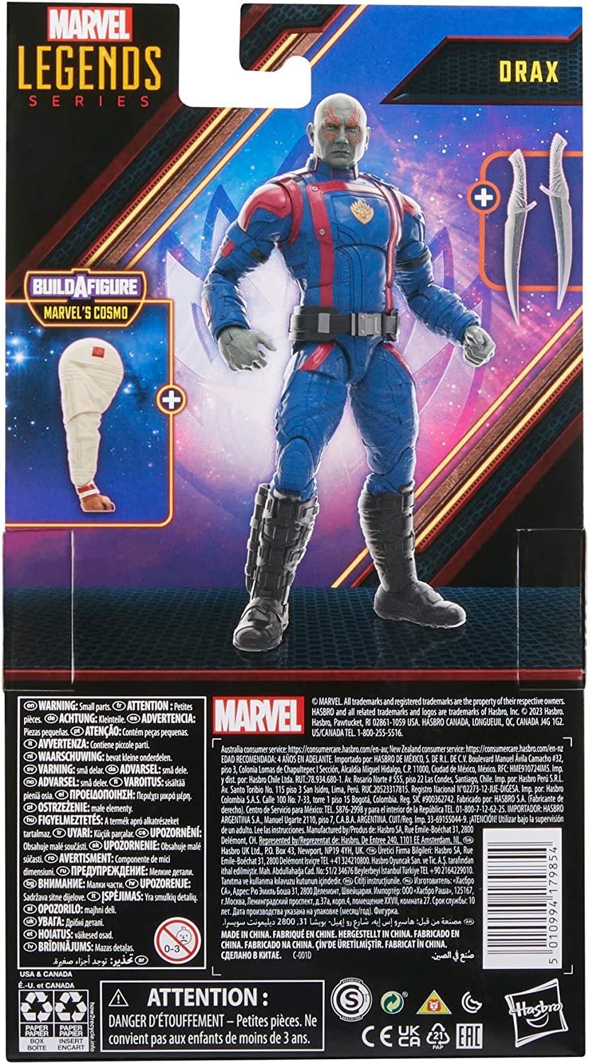 Marvel Legends Series Drax, Guardians of the Galaxy Vol. 3 6-Inch Action Figures