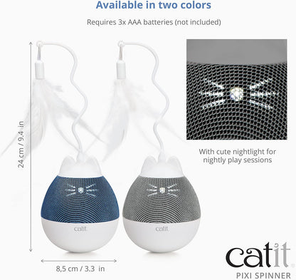 Catit - Pixi Spinner White & Blue - (787.0182)