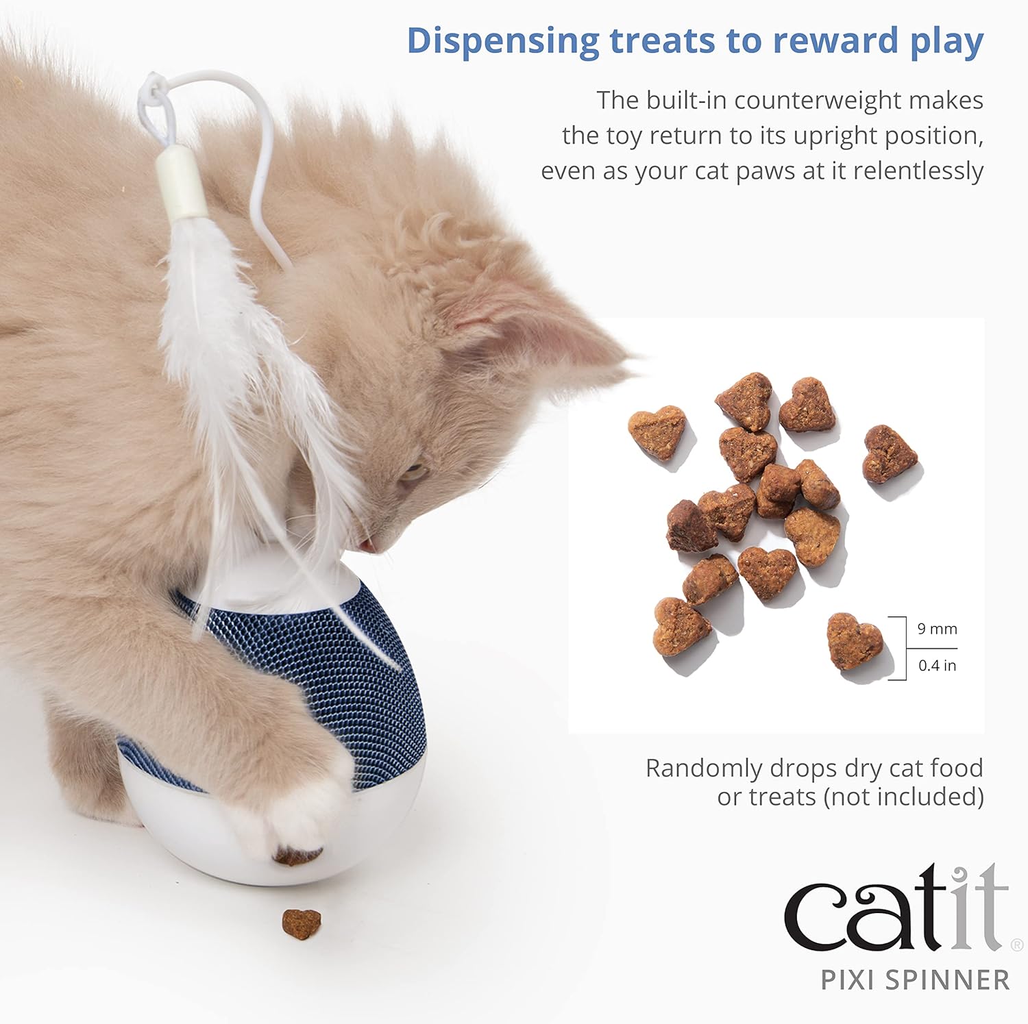 Catit - Pixi Spinner White & Blue - (787.0182)
