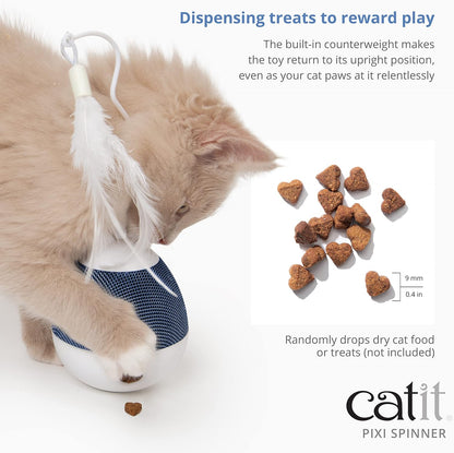 Catit - Pixi Spinner White & Blue - (787.0182)
