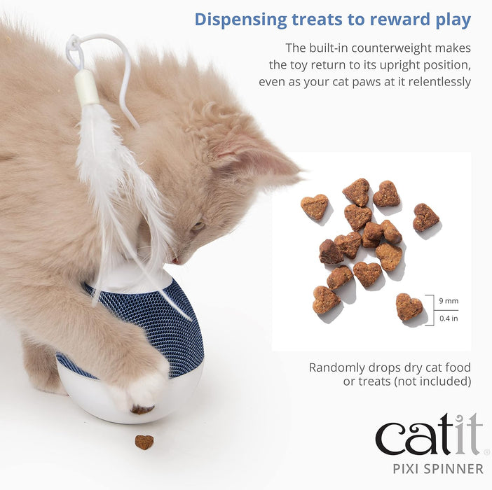 Catit - Pixi Spinner White & Blue - (787.0182)