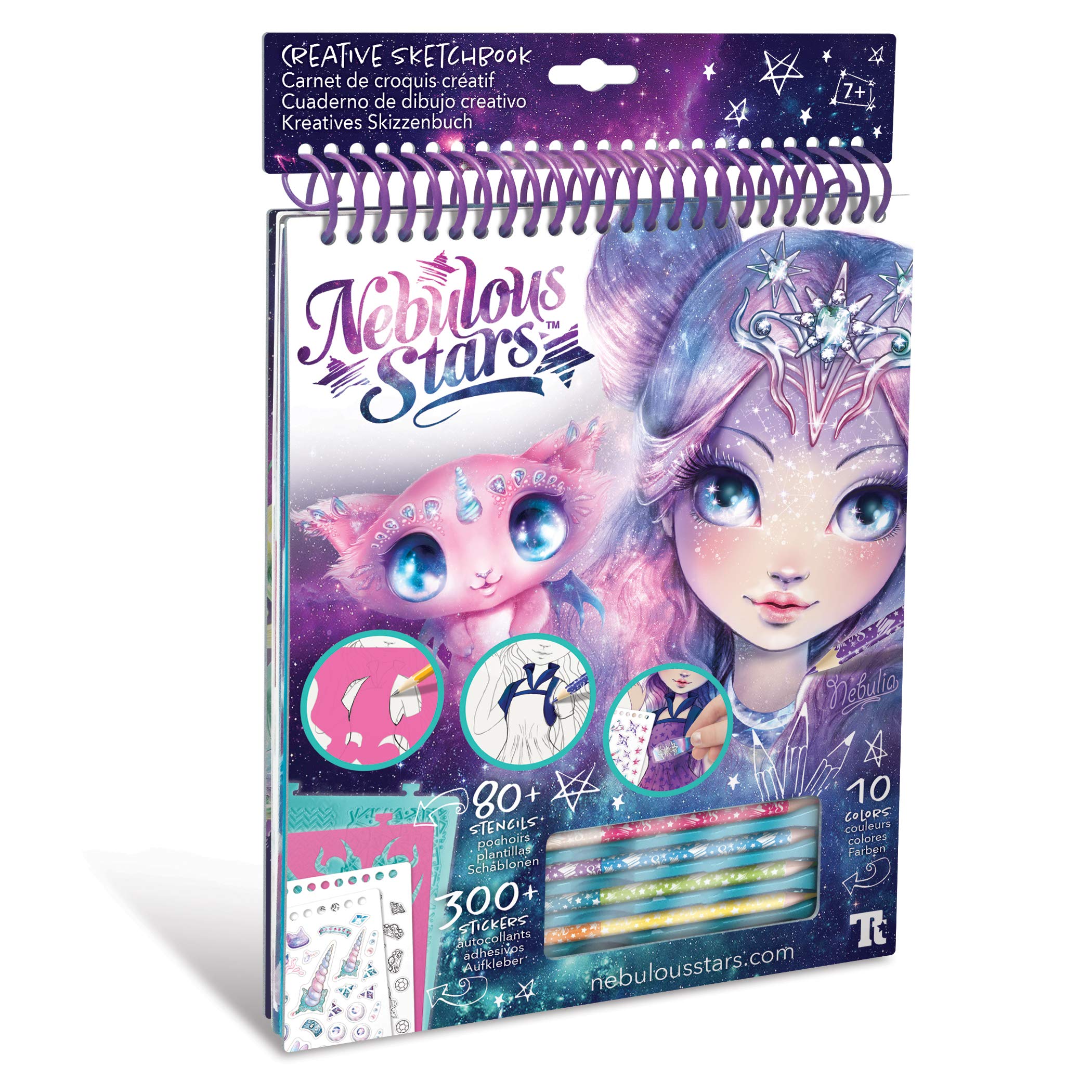 4M Nebulous Stars Nebulia's Creative Sketchbook,30x22x2cm