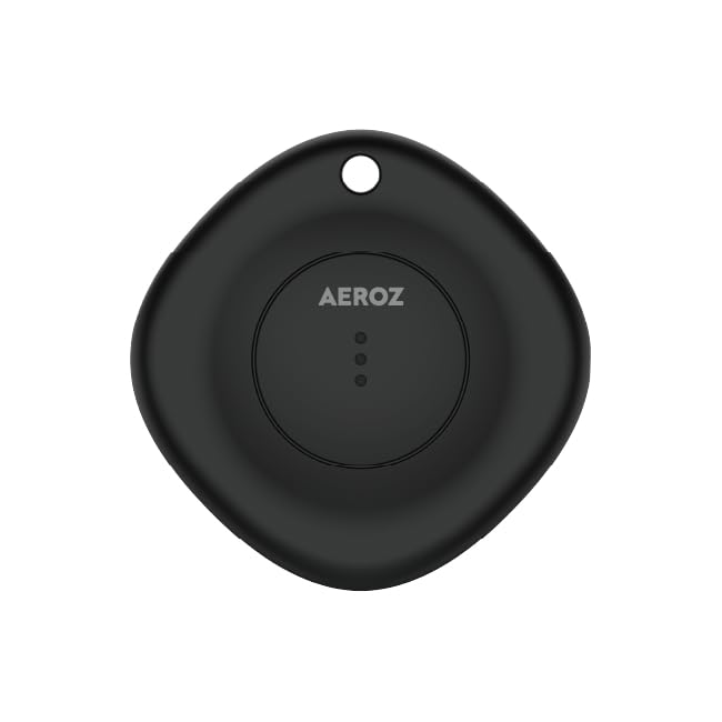 AEROZ TAG-1000 Black Key Finder for Use with iPhone - Works with Apple Find My App