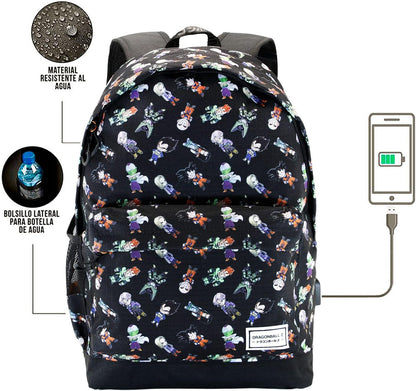 Dragon Ball SD-HS Backpack 1.3, Black, 18 x 30 x 45 cm, Capacity 23.8 L