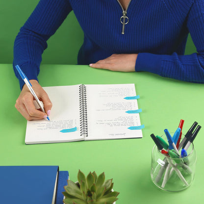 Paper Mate Kilometrico Ballpoint Pens | Long Writing with Medium Point (1.0mm) | Black Ink | 80% Recycled Plastic | 8 Count