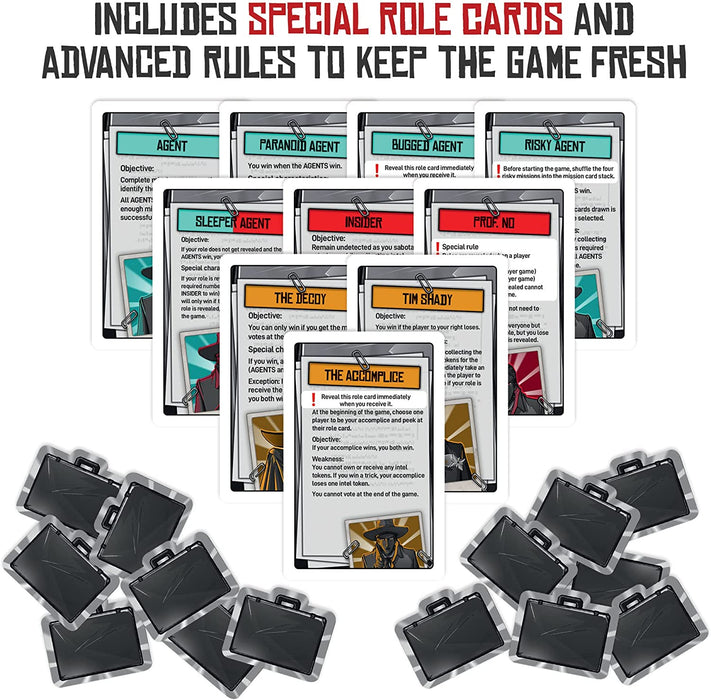 Thames & Kosmos - Inside Job - Social Deduction Game - Card Game - Family Games - 3-5 Players, Ages 10+ - 682484