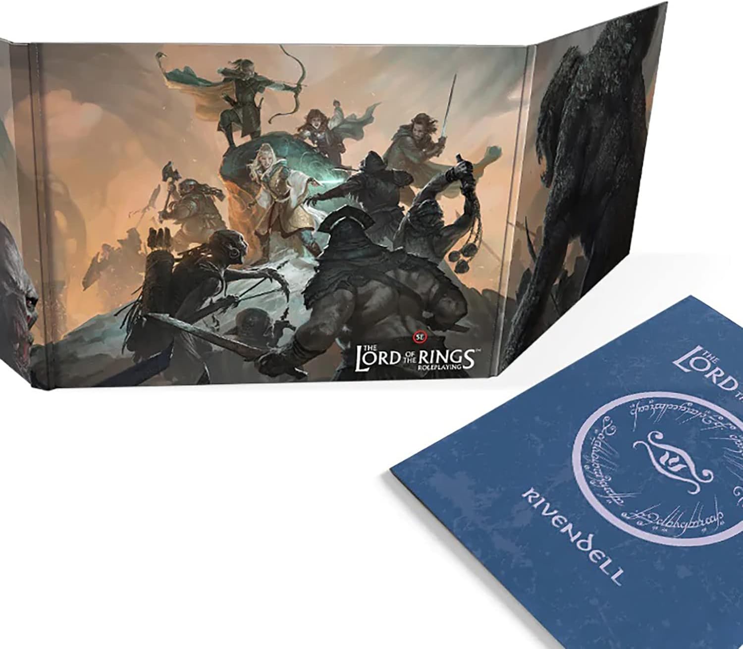 The Lord Of The Rings: RPG 5E - Loremaster's Screen & Rivendell Compendium - RPG Accessory, LOTR Roleplaying Game, Gamemaster Tool, New Information & Map, Adventure Through Middle Earth