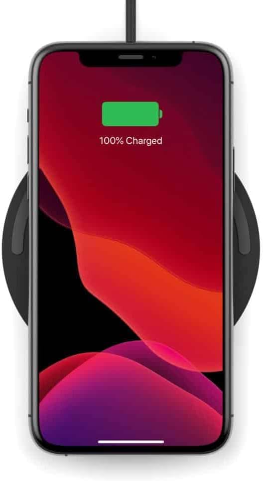 Belkin BoostCharge Wireless Charging Pad 10W (Qi-Certified Fast Wireless Charger for iPhone, Samsung, Google, more