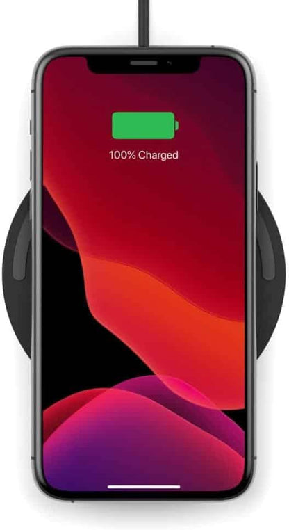 Belkin BoostCharge Wireless Charging Pad 10W (Qi-Certified Fast Wireless Charger for iPhone, Samsung, Google, more