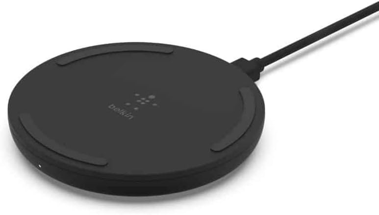 Belkin BoostCharge Wireless Charging Pad 10W (Qi-Certified Fast Wireless Charger for iPhone, Samsung, Google, more