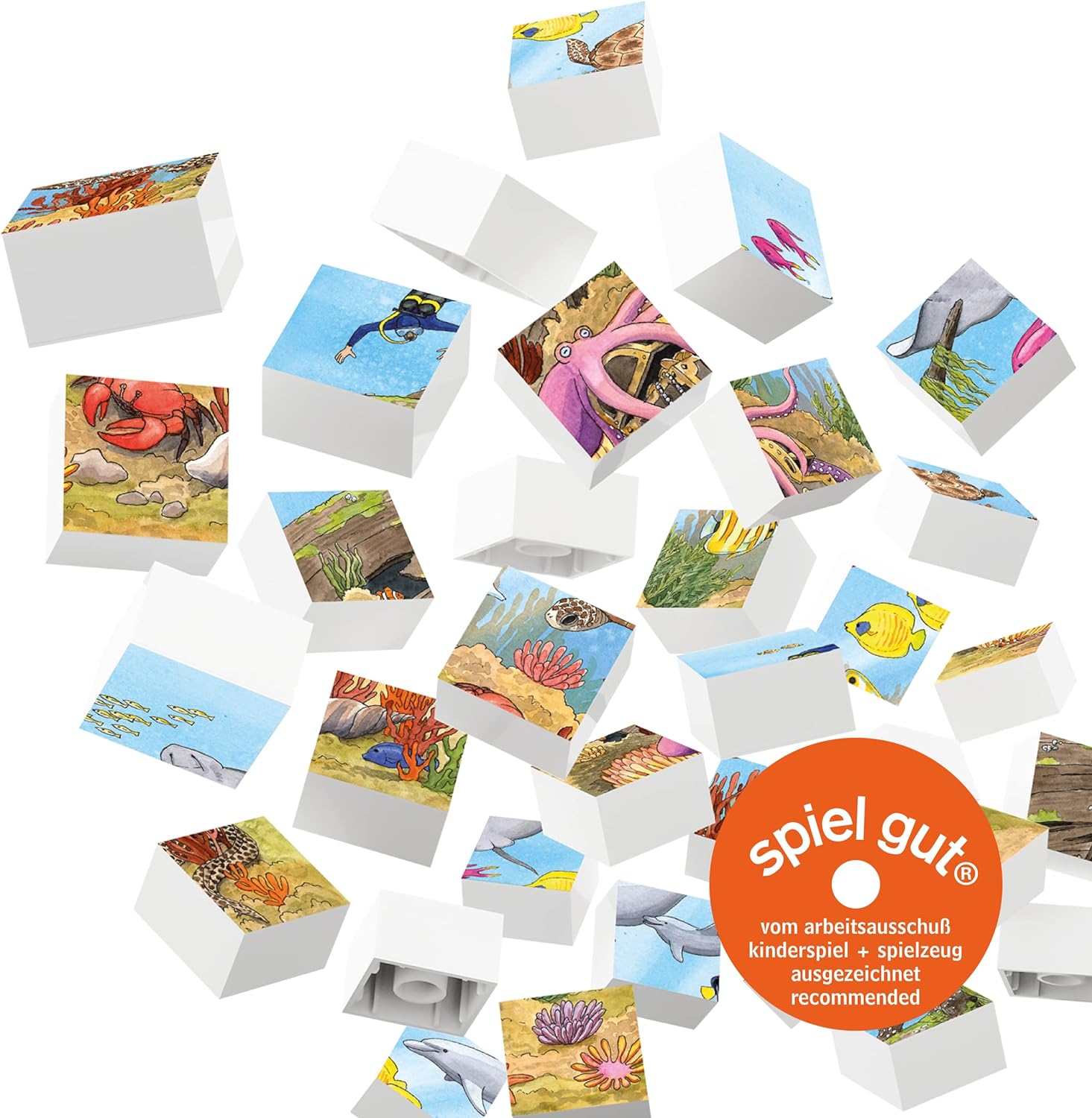 Hubelino 410160 Puzzle-Bunte Unterwasserwelt