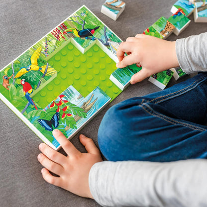 Hubelino 410177 Puzzle-Tierwelt im tropischen Regenwald