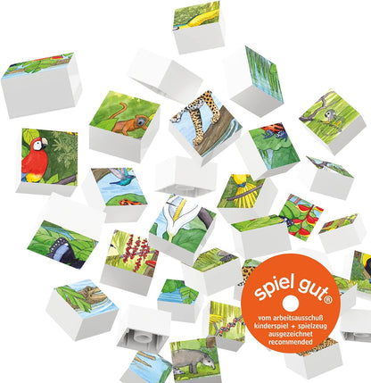 Hubelino 410177 Puzzle-Tierwelt im tropischen Regenwald
