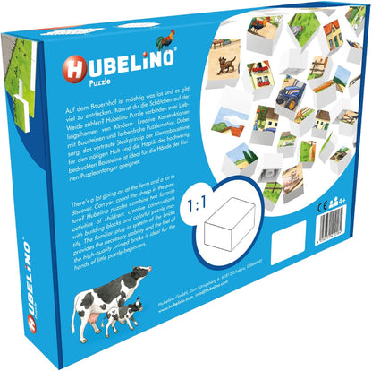 Hubelino- Puzzle - Vida en la Granja, Color carbón (410184