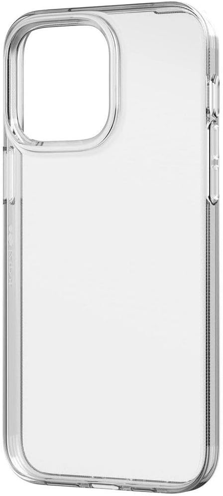 Tech21 Evo Lite Clear hoesje voor iPhone 14 Pro Max, Semi-Transparant, Standaard telefoonhoesje, Biologisch afbreekbaar, Valbescherming: 2.4m