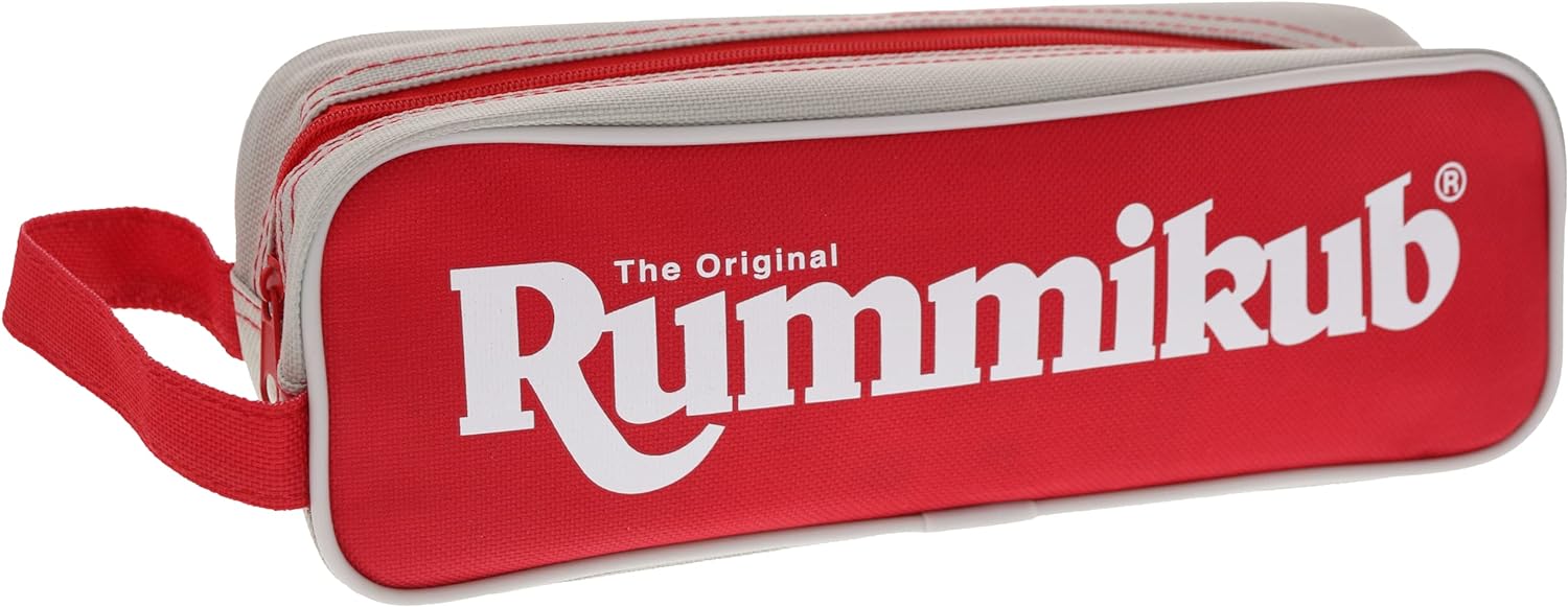 Rummikub Compact Reiseditie, Reisspel vanaf 6 jaar, Gezelschapsspel voor 2 tot 4 Spelers