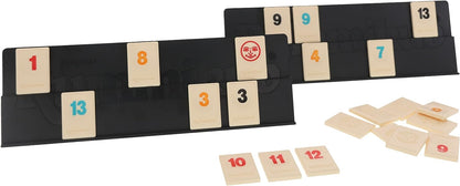 Rummikub Compact Reiseditie, Reisspel vanaf 6 jaar, Gezelschapsspel voor 2 tot 4 Spelers