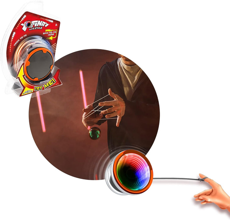 Goliath YoFinity Yo-Yo mit unendlichem Spiegel und bunten Lichtern (Verschiedene Blau, Grün, Orange) Sortiert