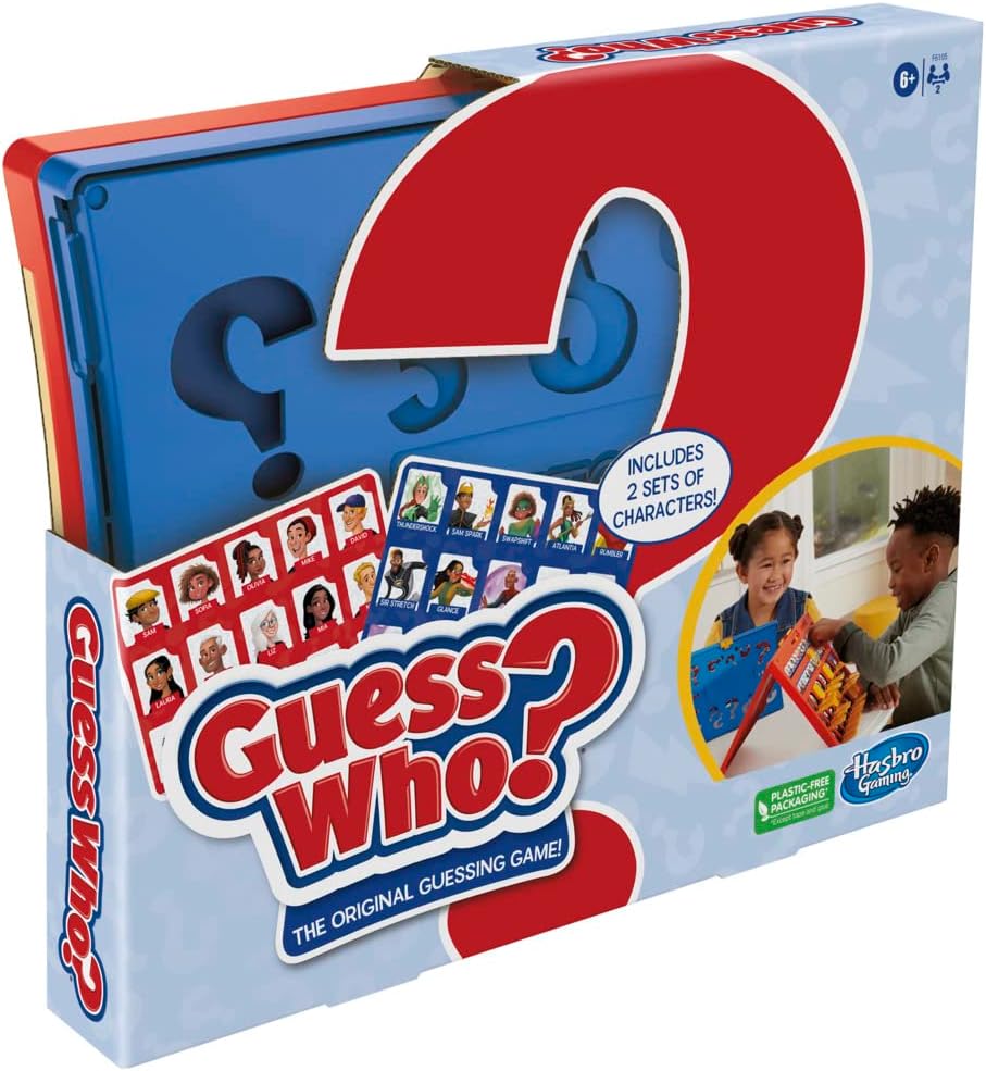 Guess Who? Original Guessing Board Game for Kids, Family Time Games for 2 Players, Gifts for Kids aged 6 and Up