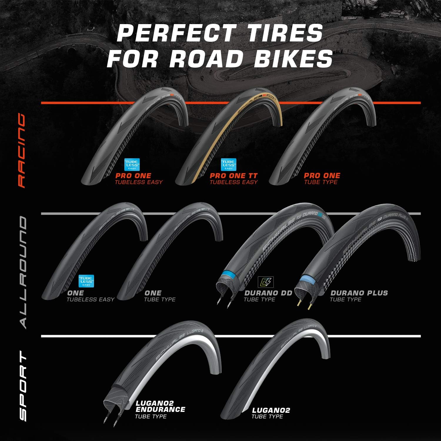 Schwalbe Pro One Evo Super Race V-Guard TLE Folding Tyre, Black, 34-622 (700x34C