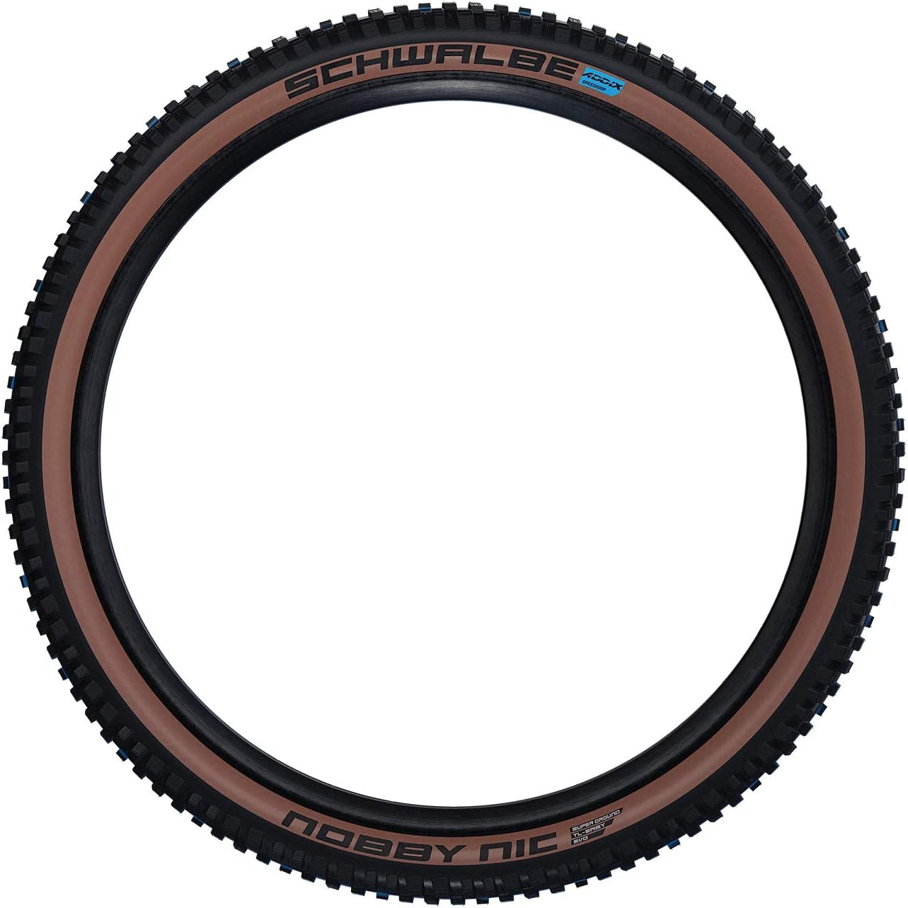 Schwalbe Nobby Nic Evolution Super Ground Addix Speedgrip TLE Folding Tyre, Bronze Skin, 62-622 (29x2.40