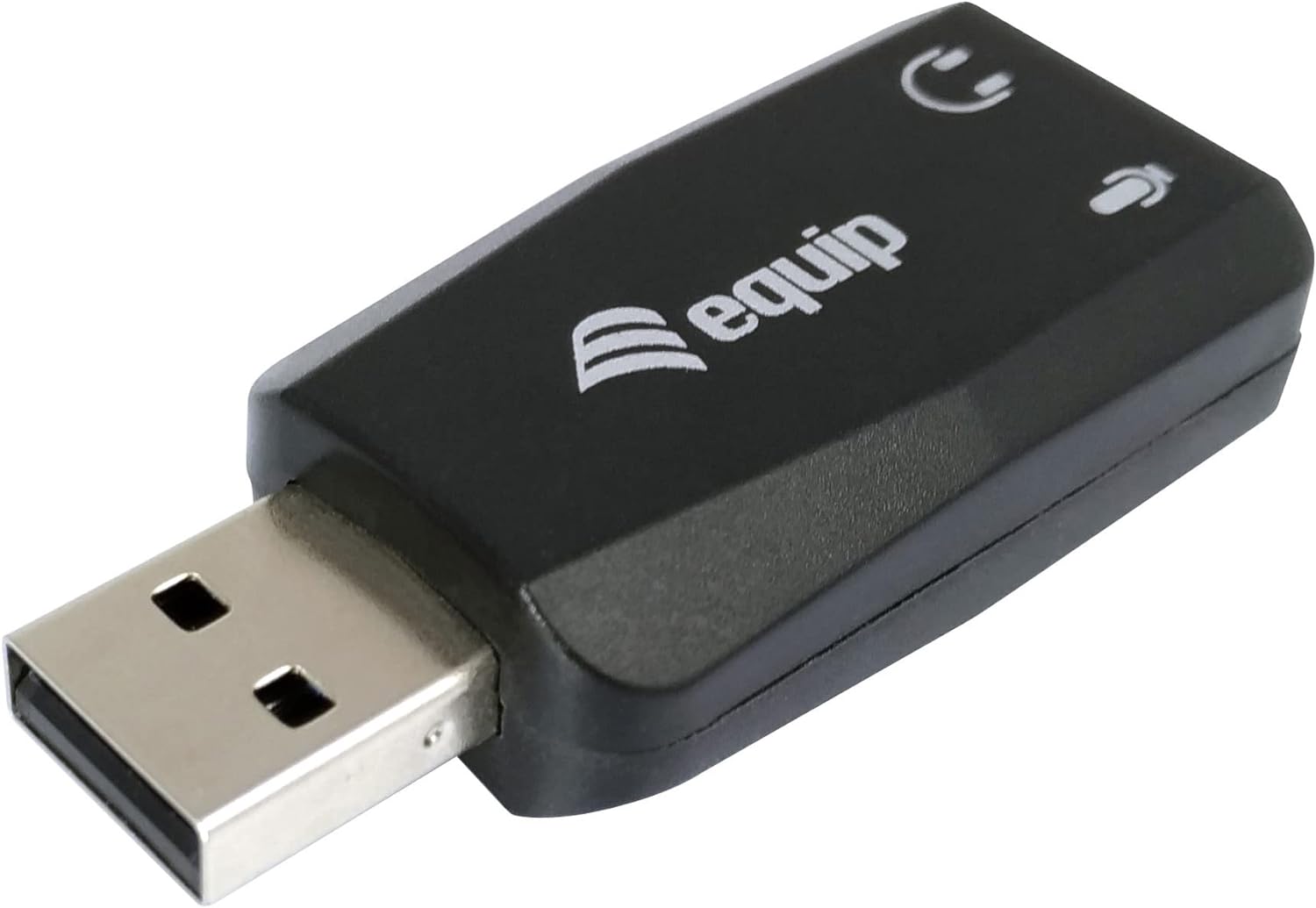 Equip USB Sound Adapter Sound Card USB 2 x 3.5 mm Stereo Mic-In Line-Out External