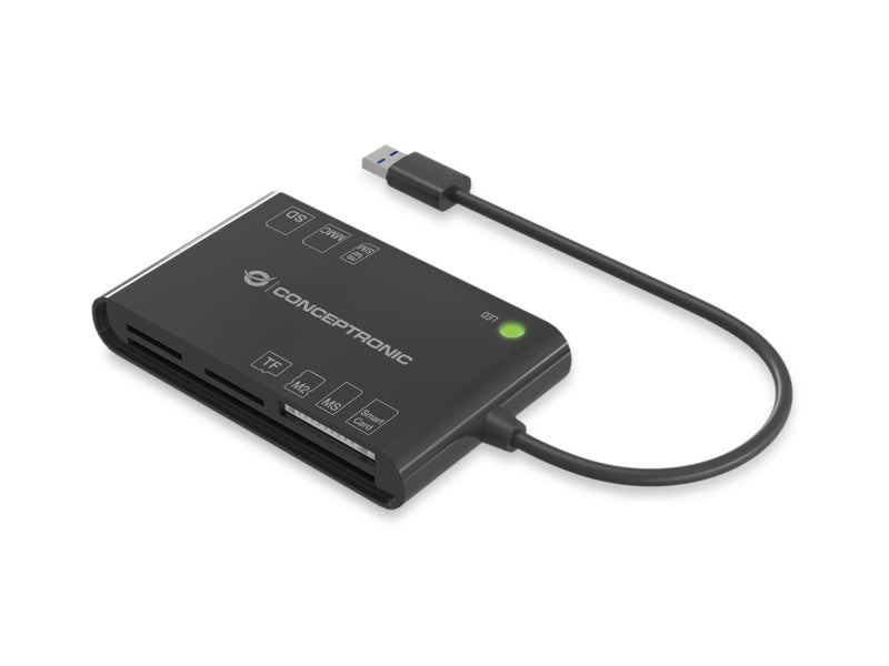 Conceptronic Smart ID Card Reader All-In-One Black