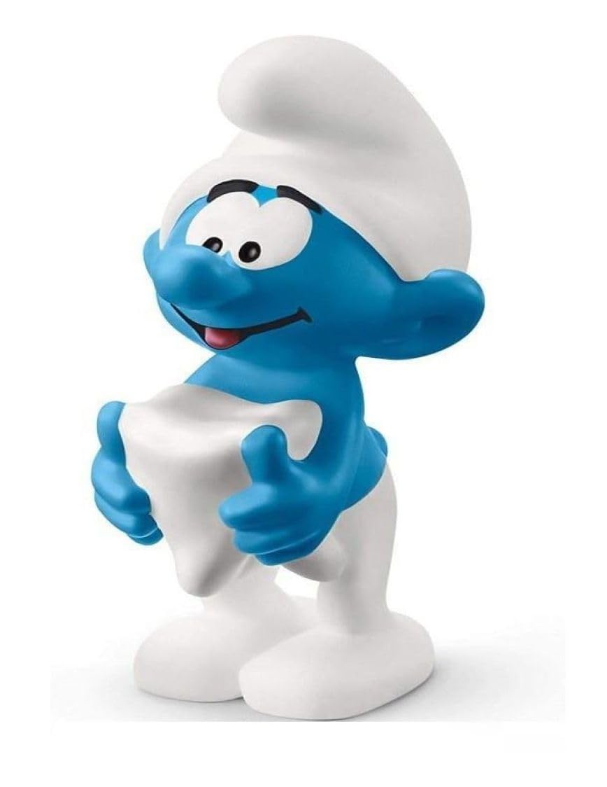 SCHLEICH 20820 Smurf with tooth Pre School Smurfs Toy Figurine for children aged 3+