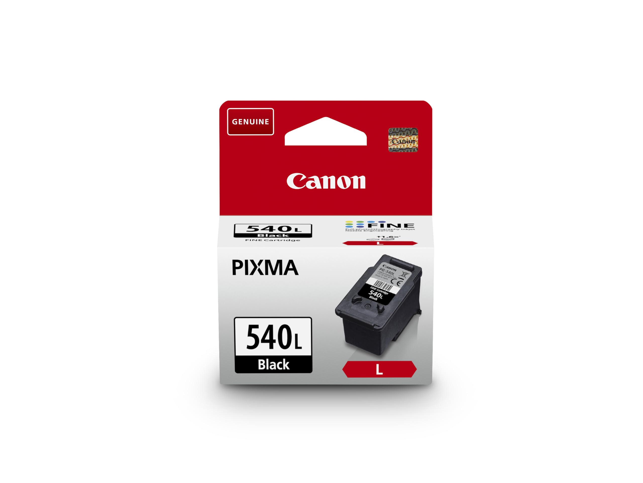 Canon PG-540L High Yield Black Genuine Ink Cartridge (Cardboard Packaging