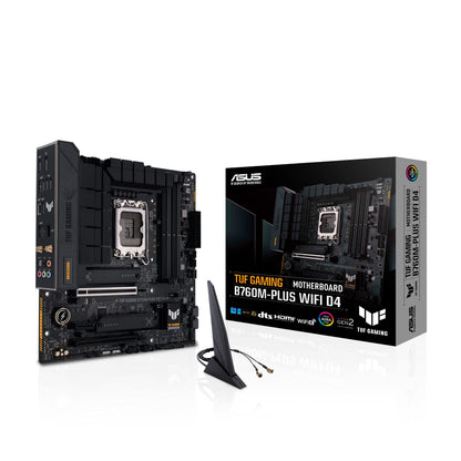 ASUS TUF Gaming B760M-PLUS WiFi D4, Intel LGA 1700, 4 x DIMM DDR4, 1 x Display Port, 1 x HDMI Port ATX Intel B760 PLUS WIFI D4