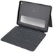 Logitech Rugged Folio for iPad (7th, 8th, & 9th generation) Protective Keyboard Case, QWERTY Italian Layout - Graphite