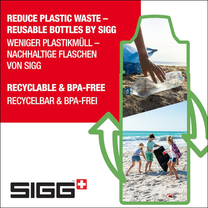SIGG - Aluminium Kids Water Bottle - With Straw - Leakproof - Lightweight - BPA Free - Climate Neutral Certified - School & Sports - 0.4L