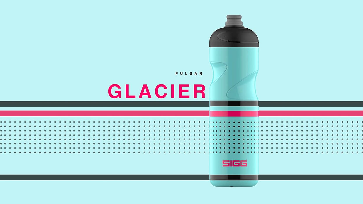 SIGG - Fahrrad Trinkflasche - Pulsar - Quetschbar - Spülmaschinenfest - Federleicht - Auslaufsicher - BPA-frei - 0,75L