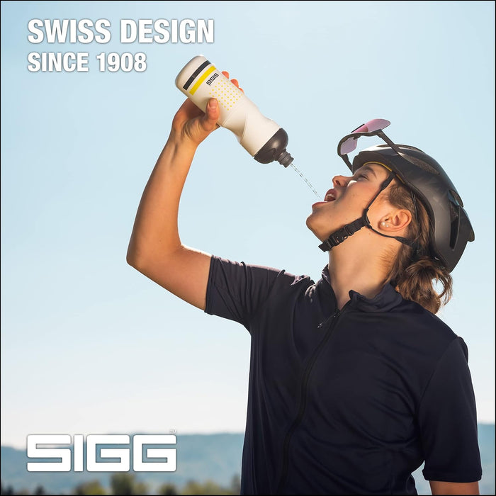 SIGG - Fahrrad Trinkflasche - Pulsar - Quetschbar - Spülmaschinenfest - Federleicht - Auslaufsicher - BPA-frei - 0,75L