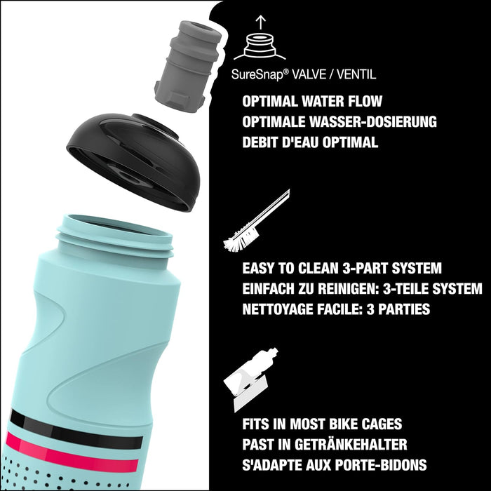 SIGG - Fahrrad Trinkflasche - Pulsar - Quetschbar - Spülmaschinenfest - Federleicht - Auslaufsicher - BPA-frei - 0,75L