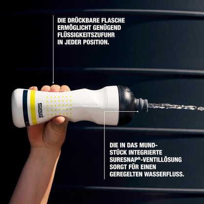 SIGG Pulsar Black Bike Water Bottle (0.75 L), Leakproof Cycling Bottle, Super Lightweight and BPA-Free Sports Bottle with SureSnap® Valve